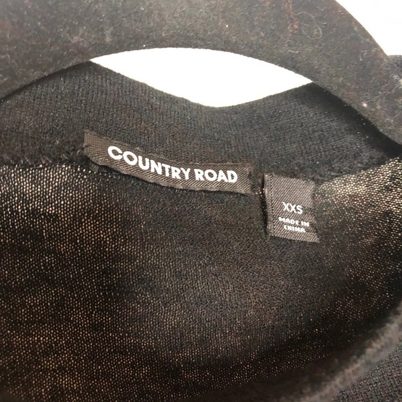 COUNTRY Road Black Wool Silk Blend Sweater - Picture 5 of 6